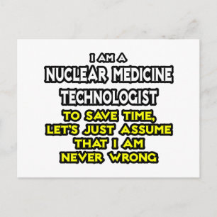 Carte Postale Technologie de médecine nucléaire .. Ne jamais avo