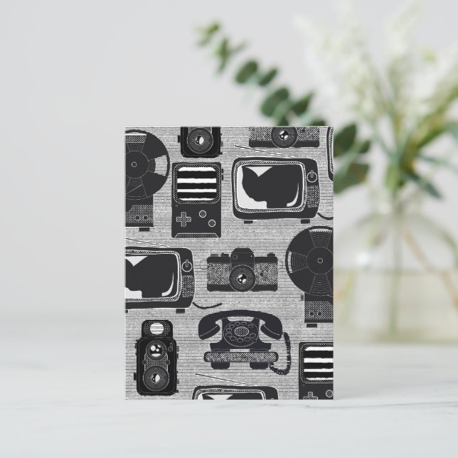 Carte Postale Technologie rétro (Debout devant)