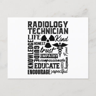 Carte Postale Technologue en technologie Rad Xray Technicien en