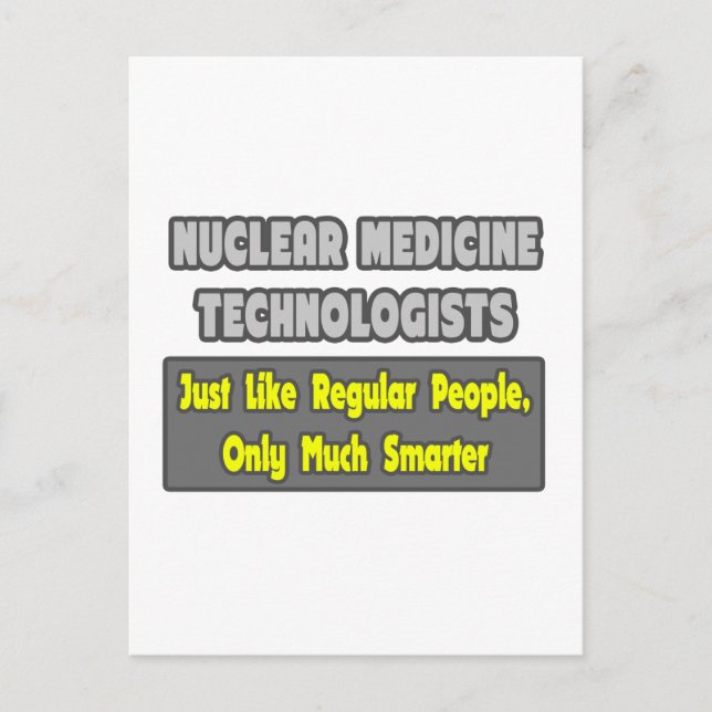 Carte Postale Technologues en médecine nucléaire .. Plus intelli (Devant)