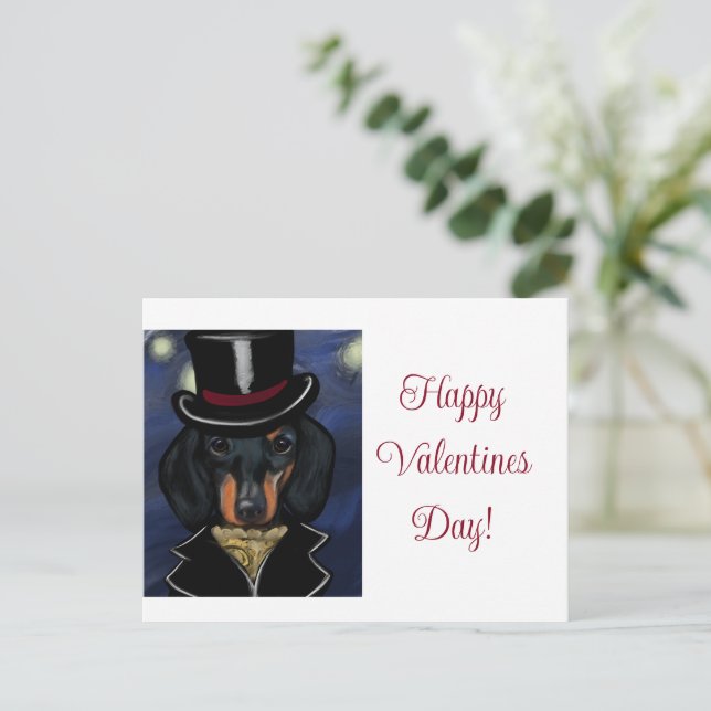 CARTE POSTALE TECKEL     (Debout devant)