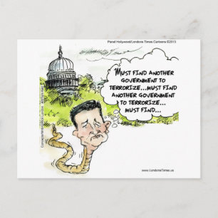 Carte Postale Ted Cruz se faufile hors du Congrès, drôle
