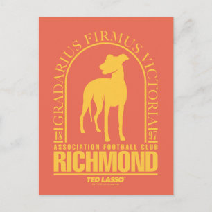 Carte Postale Ted Lasso   AFC Richmond Gold Arched Logo