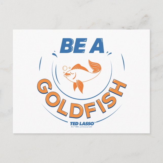 Carte Postale Ted Lasso | Être un poisson d'or (Devant)
