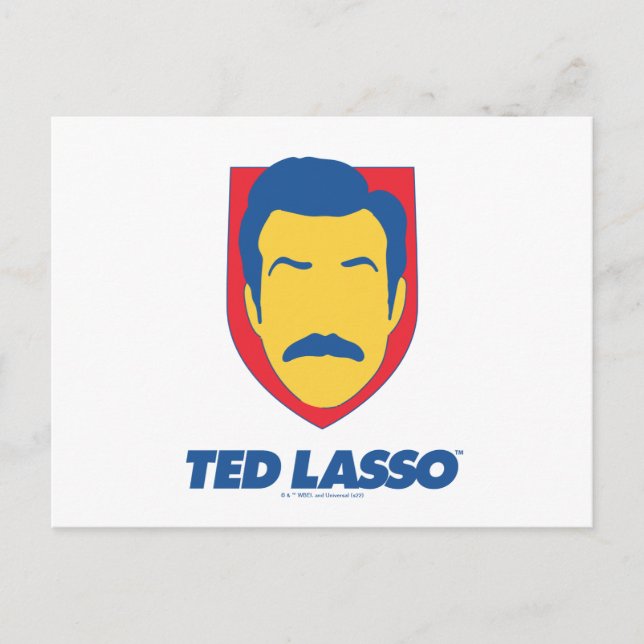 Carte Postale Ted Lasso | Icône de visage (Devant)