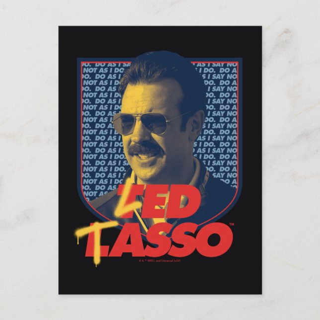 Carte Postale Ted Lasso | Insigne Led Tasso (Devant)