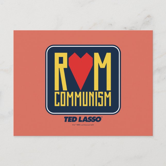 Carte Postale Ted Lasso | Rom Communism Graphic (Devant)