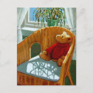 CARTE POSTALE TEDDY BEAR À PASTEL : ART