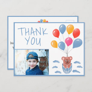Carte Postale Teddy Bear Balloons Enfants Photo Anniversaire Mer