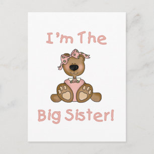Carte Postale Teddy Bear Big Sister Tshirts et cadeaux