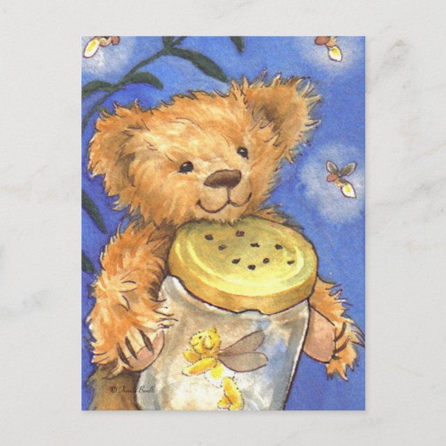 Carte Postale Teddy Bear éclat lucioles lucioles mignonette Cart (Devant)