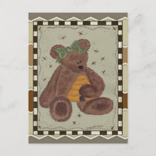 Carte Postale Teddy Bear Honey