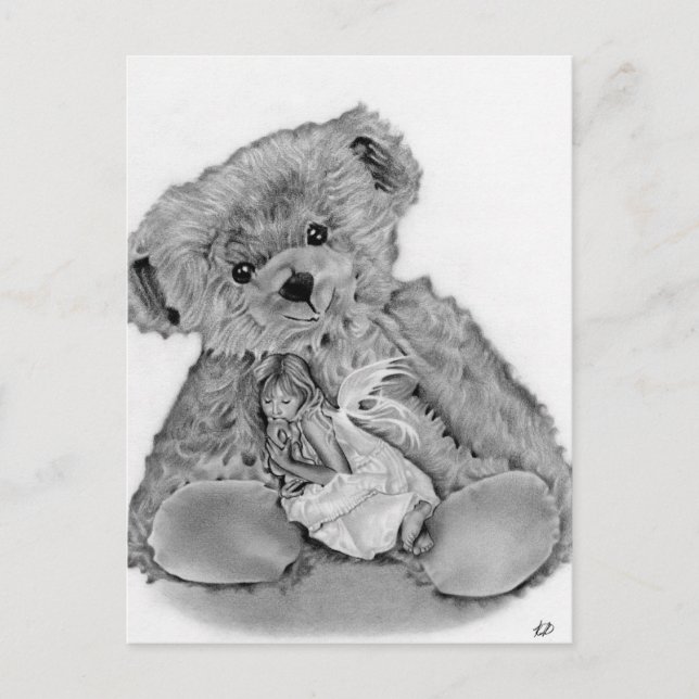 Carte postale Teddy Bear Little Fairy (Devant)