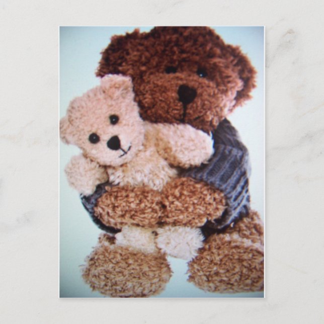 Carte Postale teddy bear love (Devant)