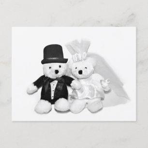 Carte Postale Teddy Bear Mariage