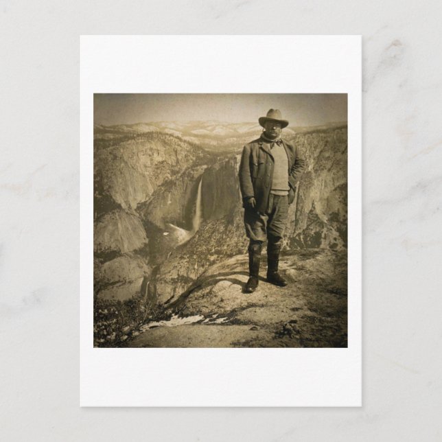 Carte Postale Teddy Roosevelt Glacier Point Yosemite Valley (Devant)