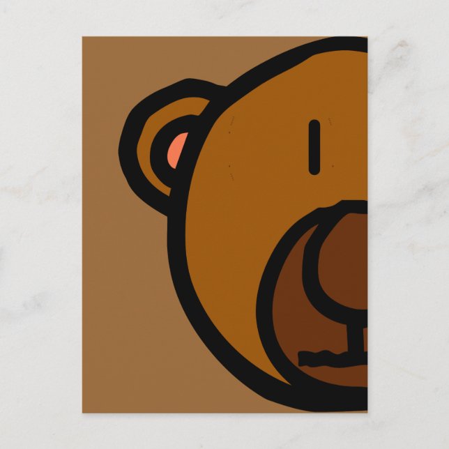 Carte Postale Teddy Teddy Bear Face (Devant)