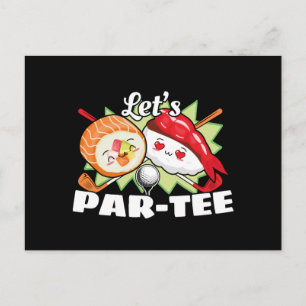 Carte Postale Tee à la Par-Tee Golf Pun - Fête de Golf