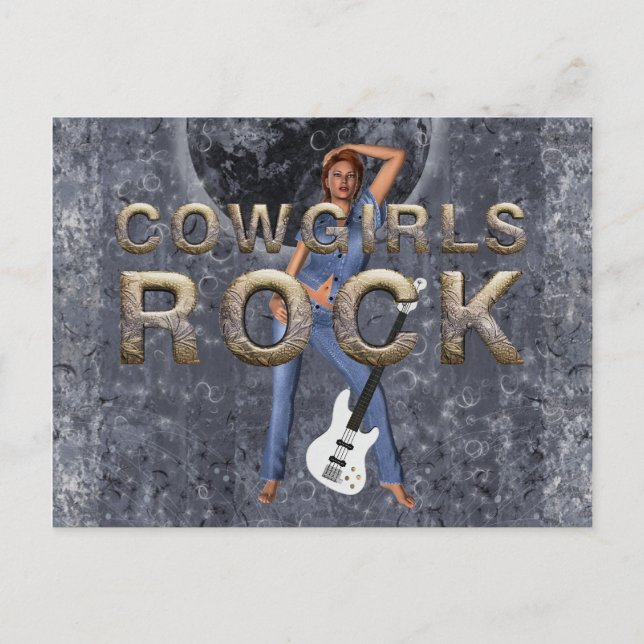 Carte Postale TEE Cowgirls Rock (Devant)