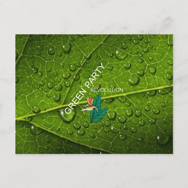 Carte Postale TEE Green Party (Devant)