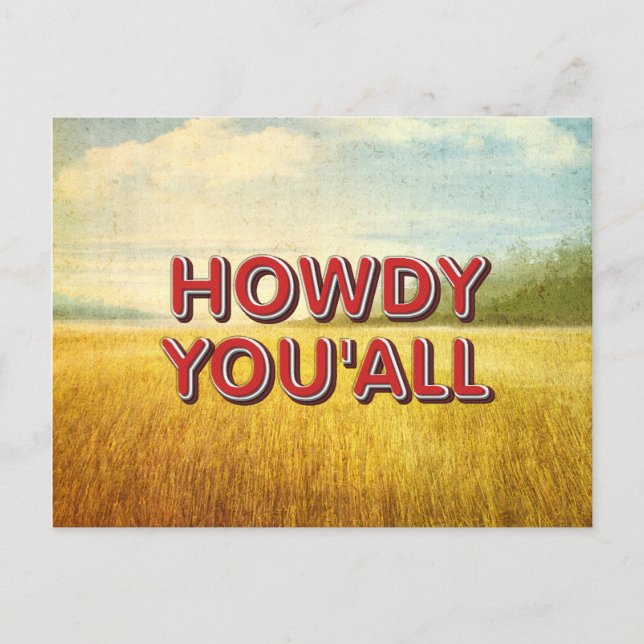 Carte Postale TEE Howdy Vous tous (Devant)