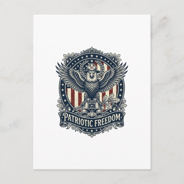 Carte Postale Tee-shirt graphique vectoriel pour ornithologue pa (Devant)