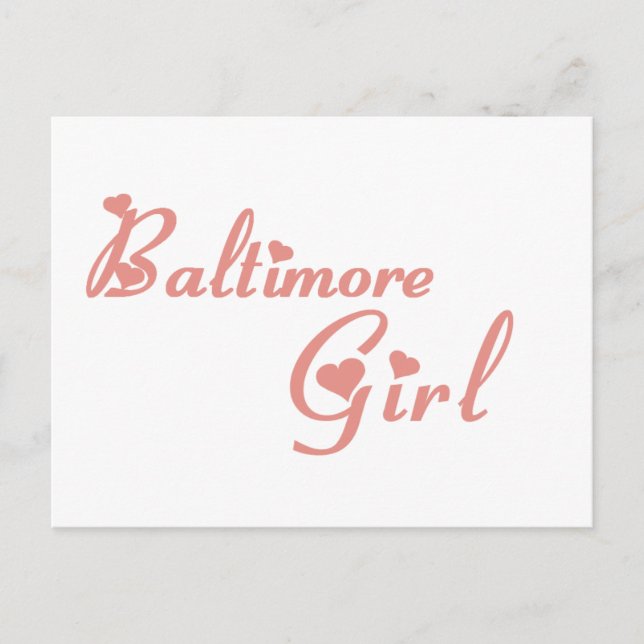 Carte Postale Tee - shirts de Baltimore (Devant)