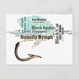 Carte Postale Tee - shirts de pêche à la mouche, cadeaux et nouv