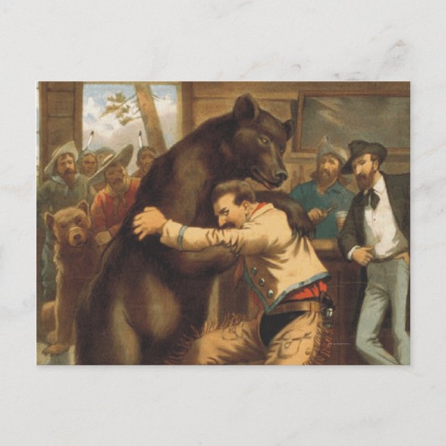 Carte Postale TEE Wild West Wrestling (Devant)