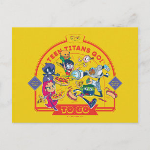 Carte Postale Teen Titans Go ! Aller