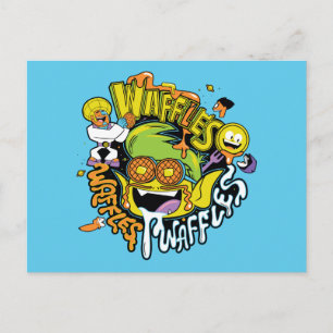 Carte Postale Teen Titans Go!   Beast Boy Waffles