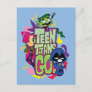 Carte Postale Teen Titans Go!   "Girls Girls" Animal Print Logo