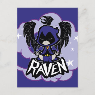 Carte Postale Teen Titans Go!   Raven Attack