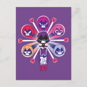 Carte Postale Teen Titans Go!   Raven's Emoticlones