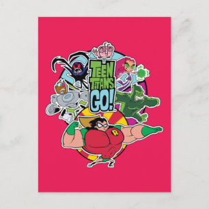 Carte Postale Teen Titans Go!   Team Group Graphic