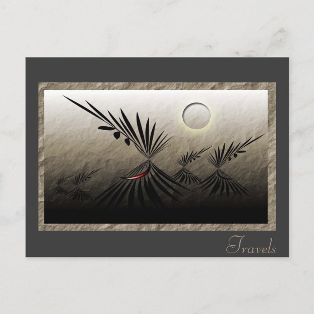 Carte Postale Teepee (Devant)