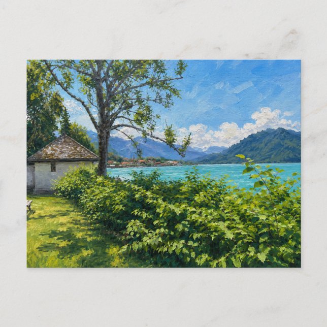 Carte Postale Tegernsee dans les Alpes (Devant)