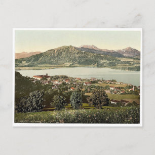 Carte Postale Tegernsee, vue générale, Haute Bavière, Allemagne
