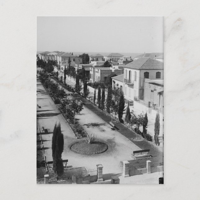 Carte Postale Tel Aviv au début des années 1920 (Devant)