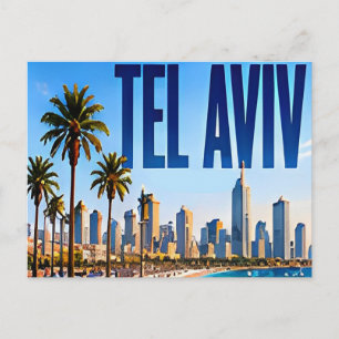 Carte Postale 🌴 Tel Aviv Style de ville côtière moderne 🌴