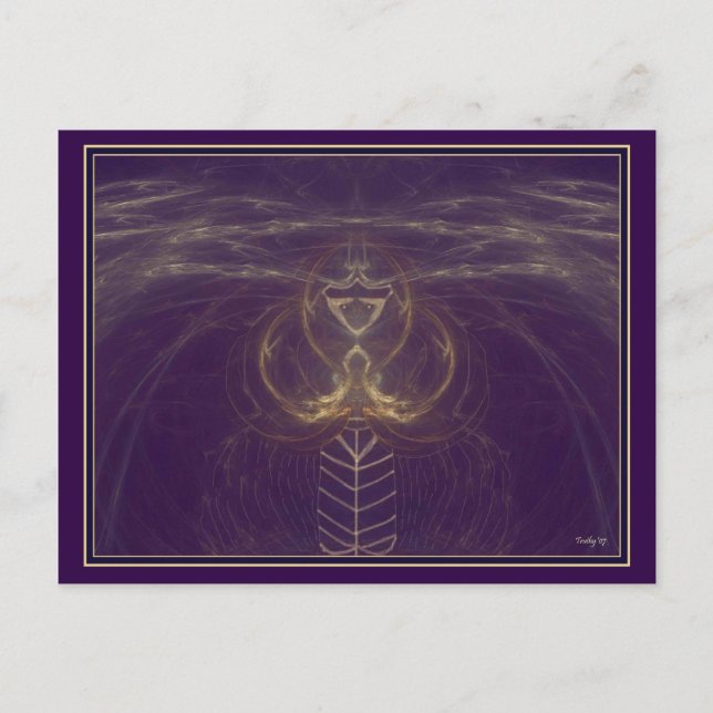 CARTE POSTALE TÉLÉPATHIE ALIEN (Devant)