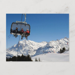 Carte Postale Téléphérique dans la région de Jungfrau