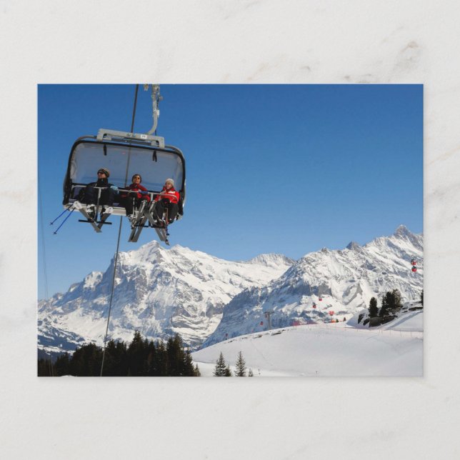 Carte Postale Téléphérique dans la région de Jungfrau (Devant)
