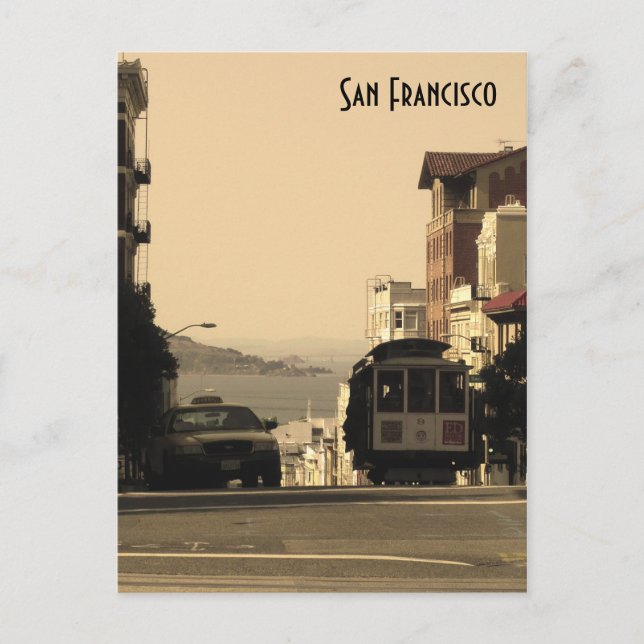 Carte Postale Téléphérique de San Francisco (Devant)