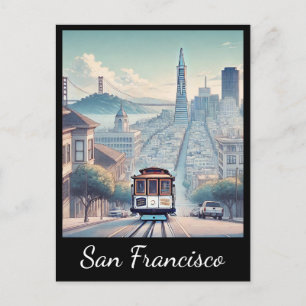 Carte Postale Téléphérique de San Francisco