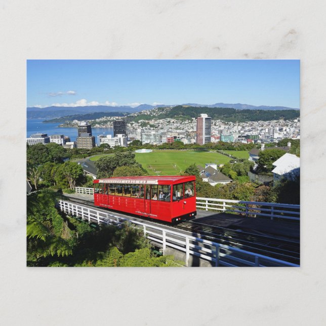 Carte Postale Téléphérique de Wellington, Nouvelle-Zélande (Devant)
