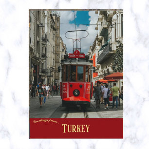 Carte Postale Téléphérique en Carré Taksim à Istanbul Turquie