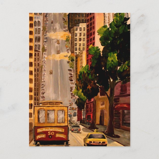 Carte Postale Téléphérique San Francisco Van Ness (Devant)