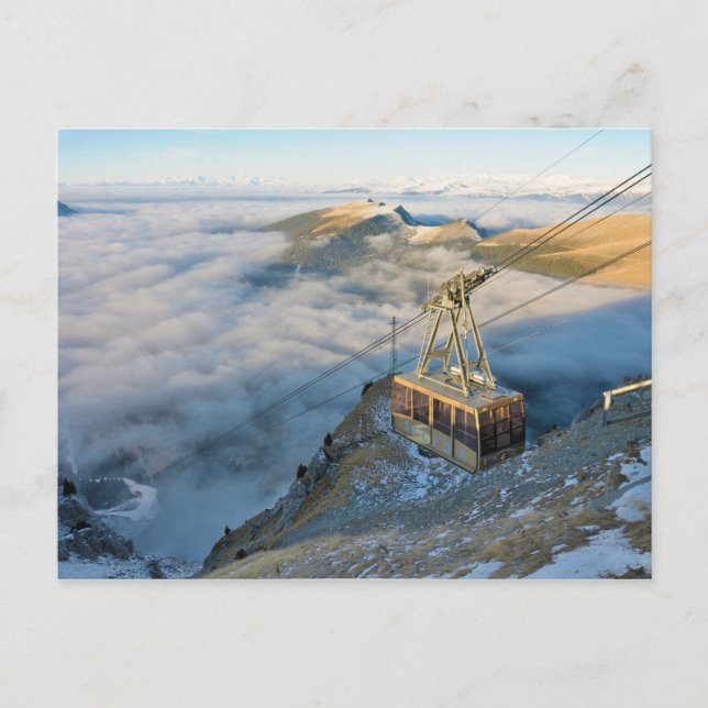 Carte Postale Téléphérique sur le mont Seceda dans les Dolomites (Devant)
