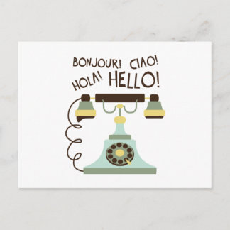 Carte Postale Téléphone français